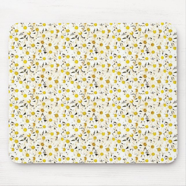 Daisy Elegant Modern Gult White-mall Musmatta (Framsidan)