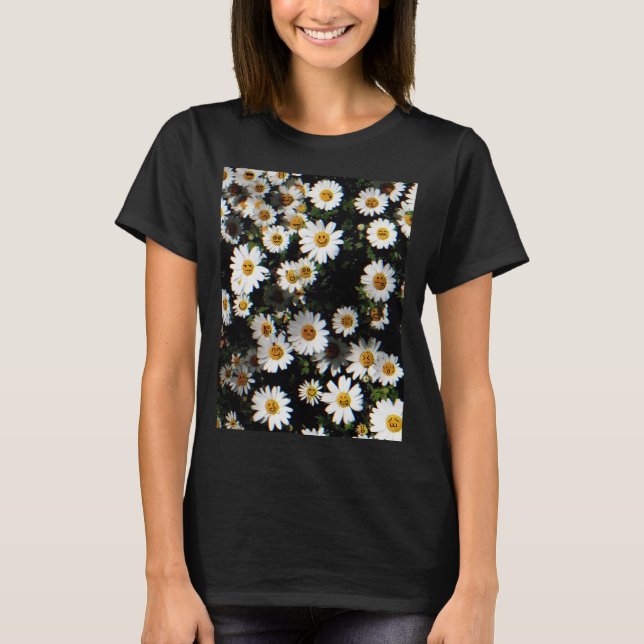 Daisy Emoji Ansikte T-Shirt (Framsida)