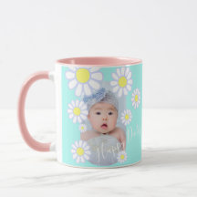 Daisy Enkel Pastel Aqua Photo Baby