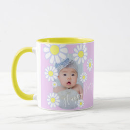 Daisy Enkel Pastel Rosa Photo Baby Mugg