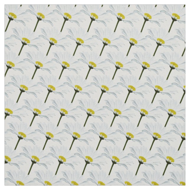 Daisy Fabric Lila Daisy Linen Cotton eller Poly Tyg (Provkarta)