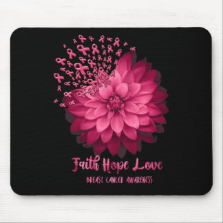 Daisy Faith Hope Kärlek Breast Cancer Awareness Fl Musmatta