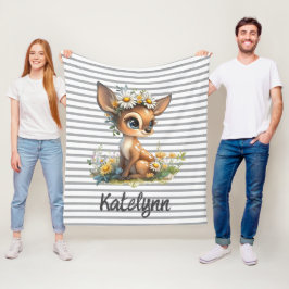 Daisy Fawn Snuggle Fleecefilt