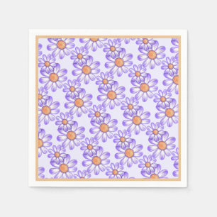 Daisy/fjäril för det lila paradiset pappersservett