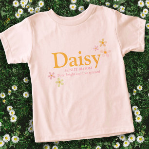 Daisy flicknamn betydelse vattenfärg blommor t shirt