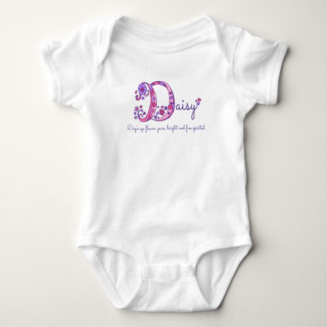 Daisy-flickorna namn och D monogramskjorta Tröja (Framsida)