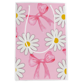 Daisy Flower and Bow gift bag