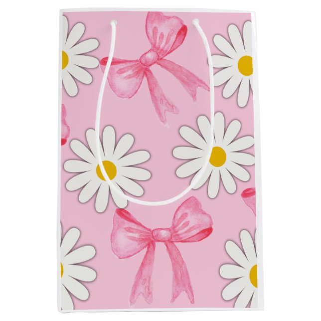 Daisy Flower and Bow gift bag (Framsidan)