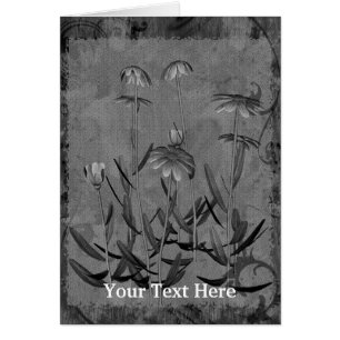 Daisy Flower Art Design-fotokort Hälsningskort