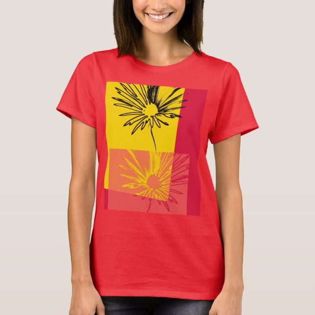 Daisy Flower c.1982 #2 - T-shirt med konst (Framsida)
