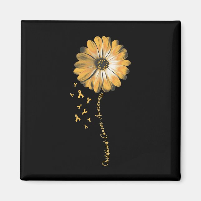 Daisy Flower Chilcys Awareness Gifts Magnet (Framsidan)