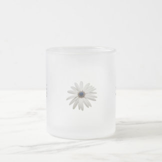 Daisy Flower Coffee Mugg. Bloom och Brew.. Frostad Glasmugg