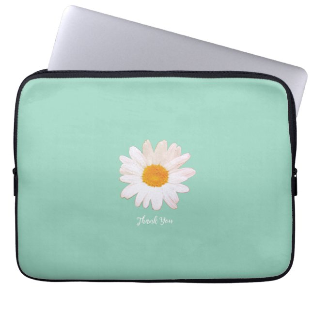 Daisy Flower Dream – Summer Botanical Thank You Laptop Fodral (Framsidan)
