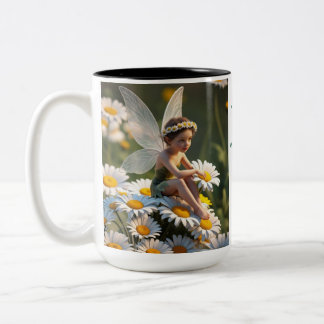 Daisy Flower Fairy Två-Tonad Mugg