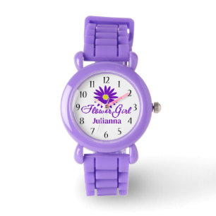 Daisy Flower Girl Lila Armbandsur