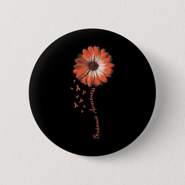 Daisy Flower Leukemia Awareness Gifts Knapp (Framsida)