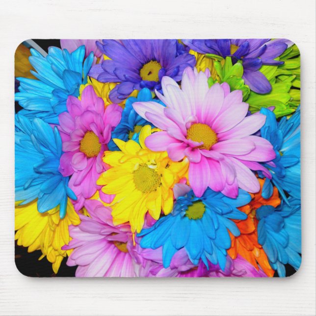 Daisy Flower Mix Mousepad Musmatta (Framsidan)