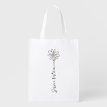 Daisy Flower Personlig Namn Toteväska