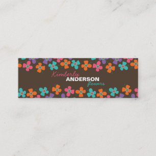 Daisy Flower Pop Roligt Sommar Daisy Whimsical Cut Mini Visitkort