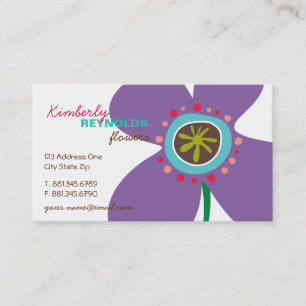 Daisy Flower Pop Roligt Sommar Daisy Whimsical Cut Visitkort