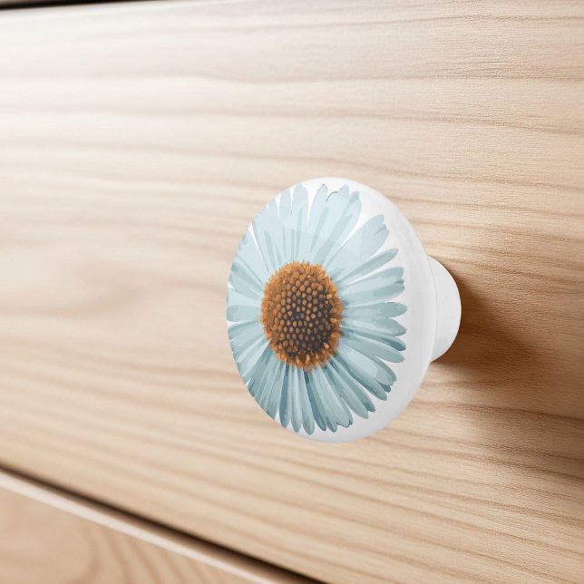 Daisy Flower Print Knob, Bring a Touch of Whimsy t Knopp (Skapare uppladdad)