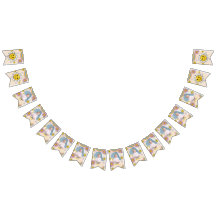 Daisy Flower Rainbow First Birthday Bunting Flaggo