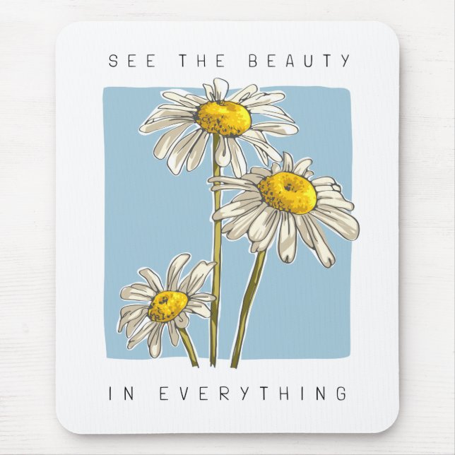 Daisy Flowers Beauty Slogan Musmatta (Framsidan)