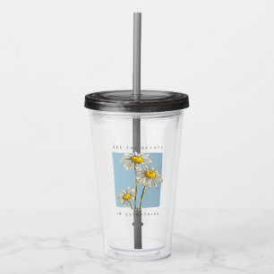 Daisy Flowers Beauty Slogan Take Away Mugg