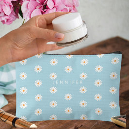 Daisy Flowers Canvas Pouch, Canvas Pencil Case