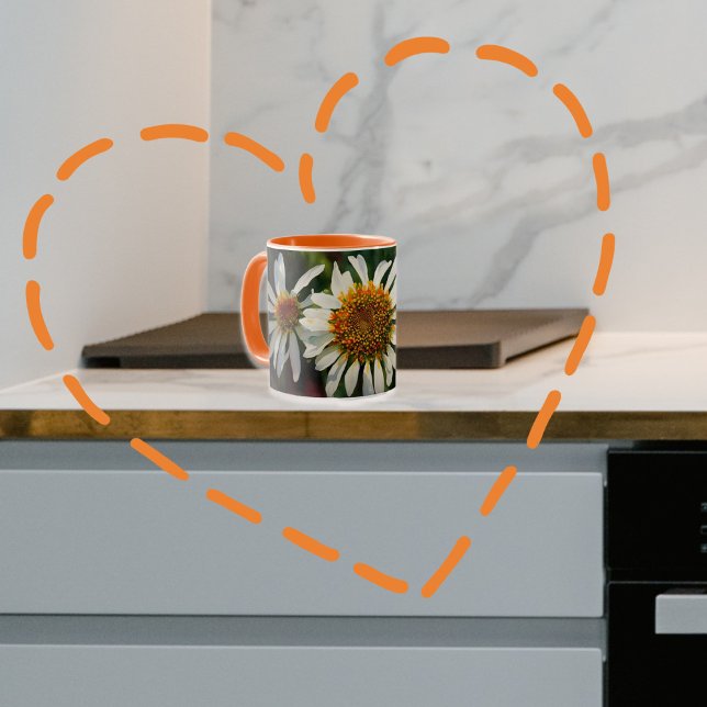 Daisy Flowers i en Garden Blommigt Art Mugg Kopp (Skapare uppladdad)