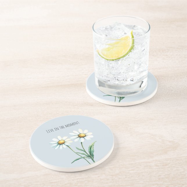Daisy Flowers Lever i ögonblicket Underlägg (Sidan)