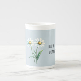 Daisy Flowers Live in the moment Benporslin Mugg