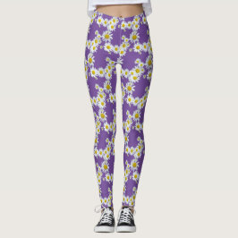 Daisy Flowers Mönster Legging
