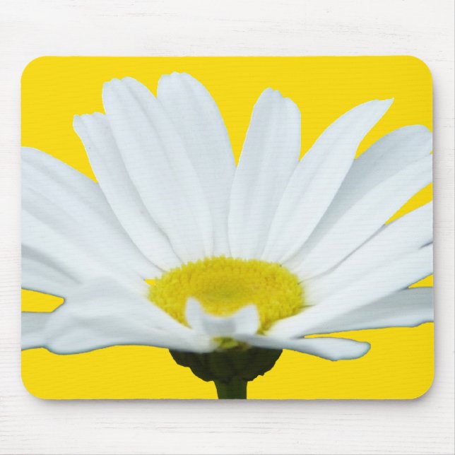 Daisy Flowers Mousepad Daisy Computer Gifts Musmatta (Framsidan)