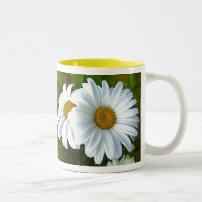 Daisy Flowers Mugg Coffee Kopp White Daisy Kopp (Höger)