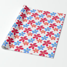 Daisy Flowers On White Presentpapper