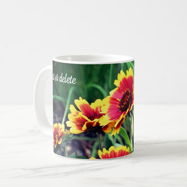 Daisy Flowers Personlig Kaffemugg (Framsida vänster)