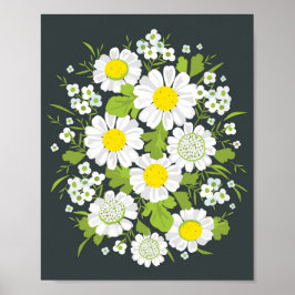 Daisy Flowers Poster