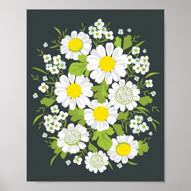 Daisy Flowers Poster (Framsidan)