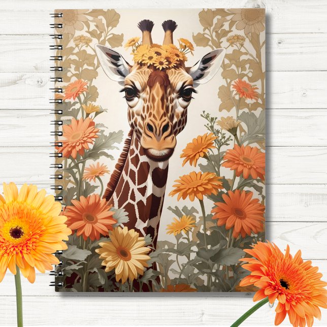 Daisy Flowers, Vackra Giraffe och Gerbera Anteckningsbok (Skapare uppladdad)
