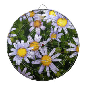 Daisy Flowers, vit Gult Blommor, Daisy Darttavla