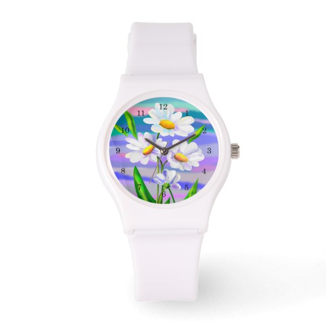 Daisy Flowers Watch-Daisy Armbandsur (Framsida)