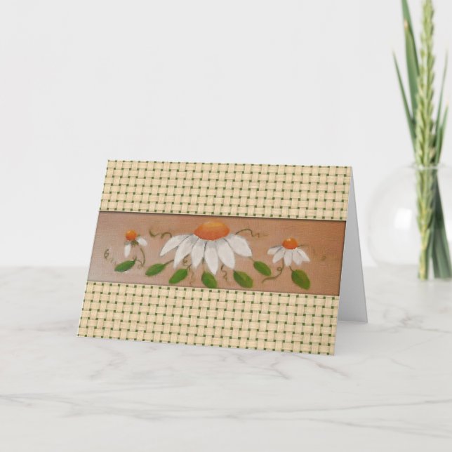 Daisy - födelsedag (stor utskrift) kort (Framsida)
