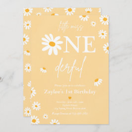 Daisy Födelsedagsfest Bohmian Little Miss Oenderfu Inbjudningar