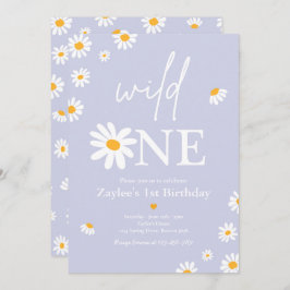 Daisy Födelsedagsfest Bohmian Vild 1:a födelsedag Inbjudningar