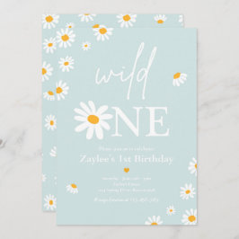 Daisy Födelsedagsfest Bohmian Vild 1:a födelsedag Inbjudningar