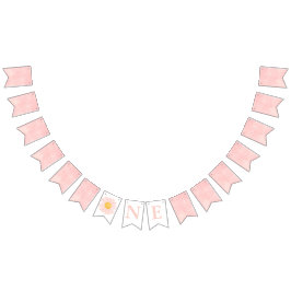 Daisy Födelsedagsfest Bohmian Vild 1:a födelsedag Vimplar