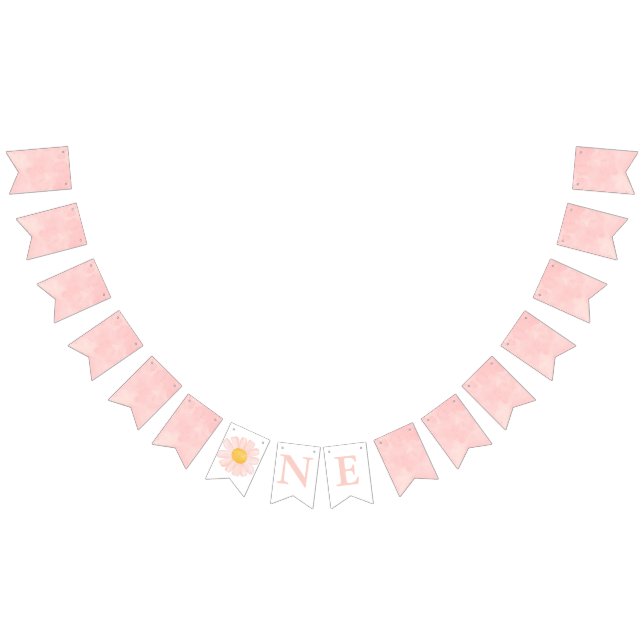 Daisy Födelsedagsfest Bohmian Vild 1:a födelsedag Vimplar (Alla)