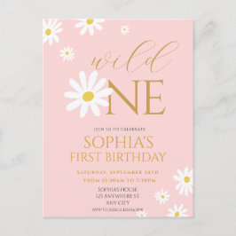 Daisy Födelsedagsfest Bohmian Wild One 1:a födelse Vykort