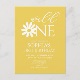 Daisy Födelsedagsfest Bohmian Wild One 1-årsdag Vykort